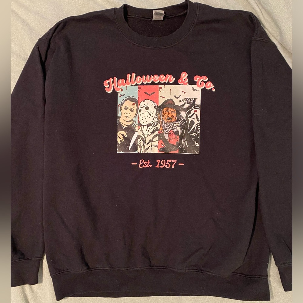 Black Horror Movie Sweatshirt